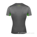 Umidade Wicking Dry Fit Camiseta justa